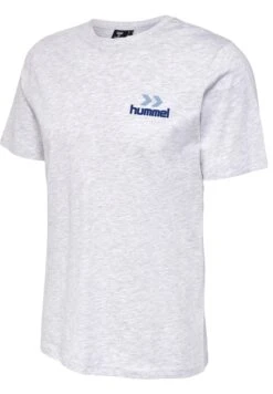 Hummel Rowan - T-Shirt Print - Grey Melange Blue Nights -Hummel 129a17b3ad644002b4bfb72f9b8f1574