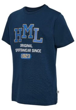Hummel Lucas S/S - T-Shirt Print - Dress Blues -Hummel 16c112f80a584b7f9eaaa4e7f0129c4c