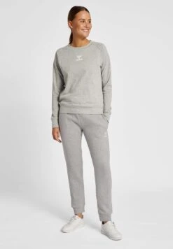 Hummel Icons- Sweater - Grey Melange -Hummel 19d378f3ee294109bc0d3c7cbbea26bd