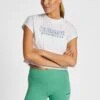 Hummel Lgc June Cropped- T-Shirt Print - White