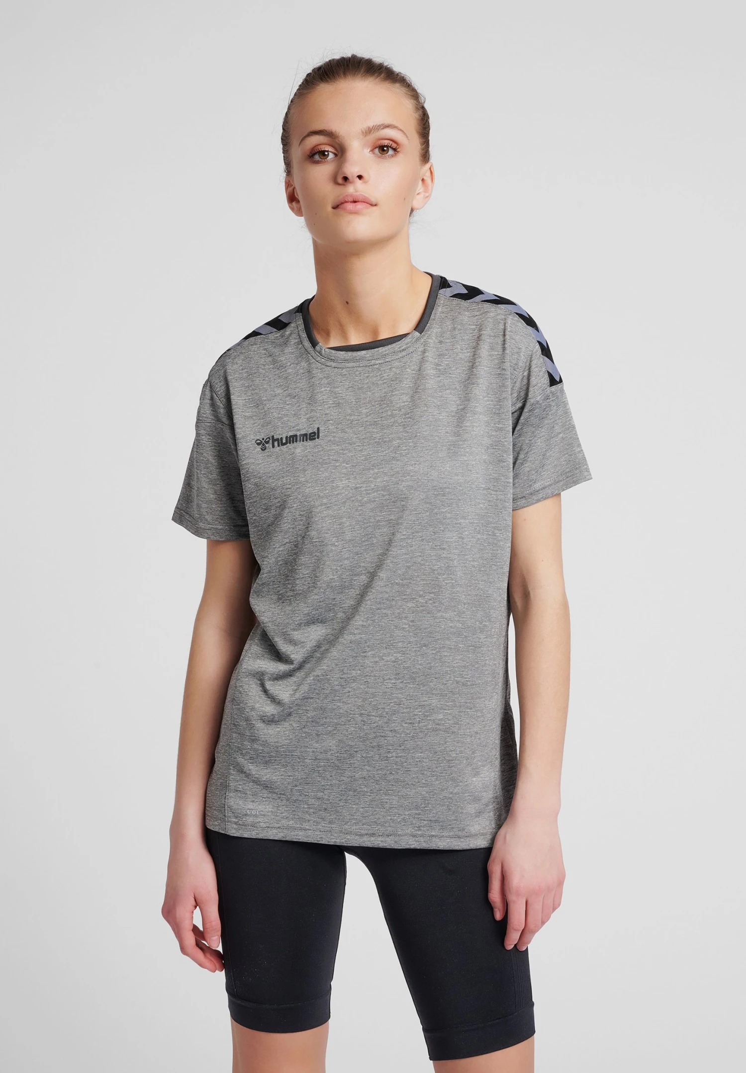 Hummel Hmlauthentic- T-Shirt Print - Grey Melange 3 Hummel Hmlauthentic- T-Shirt Print - Grey Melange