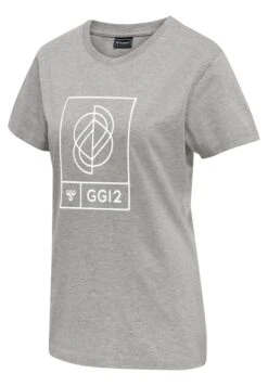 Hummel Hmlgg S/S - T-Shirt Print - Grey Melange -Hummel 2a287fc22e974c9496531a1849f882db