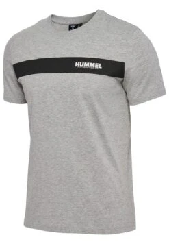 Hummel Legacy Sean- T-Shirt Print - Grey Melange -Hummel 2a5052ac62f5448788a6a96844238d33