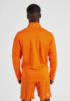 Hummel Hmlcore Xk Zip- Trainingsvest - Orange Tiger -Hummel 2da43cd1bfdf4fc685474fb2b00959e6
