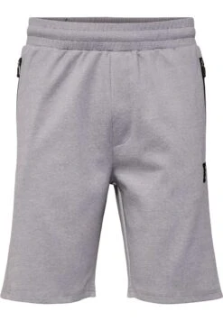 Hummel Mt Interval- Korte Broeken - Grey Melange -Hummel 2e3e97064e4745529d5c07eebb03b6e5