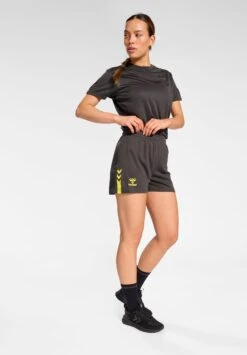 Hummel Hmlactive Pl - Korte Broeken - Obsidian Sulphur Spring -Hummel 3014401e783545ffb4a00e4635798316