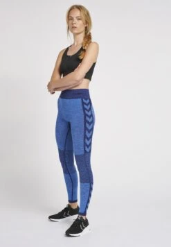 Hummel Legging - Insignia Blue Melange -Hummel 314af8deadee4f81ab8a7cc0da3857a9