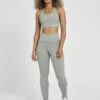 Hummel Grace Waist - Legging - Light Green