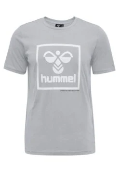Hummel T-Shirt Print - Grey Melange -Hummel 3a5ddc5be23249babf9918ae637a73f0