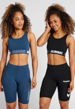 Hummel Maja 2-Pack- Sport-Bh Met Medium Support - Black Insigina Blue
