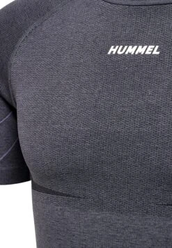 Hummel Mike - T-Shirt Print - Black Asphalt Melange -Hummel 41c801c3a79f4f21b0cd6aeb0ea2a370