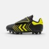 Hummel Hattrick Mg Jr - Voetbalschoenen Met Kunststof Noppen - Caviar/Safety Yellow -Hummel 428ae5907617458b9fdac52057175a0d