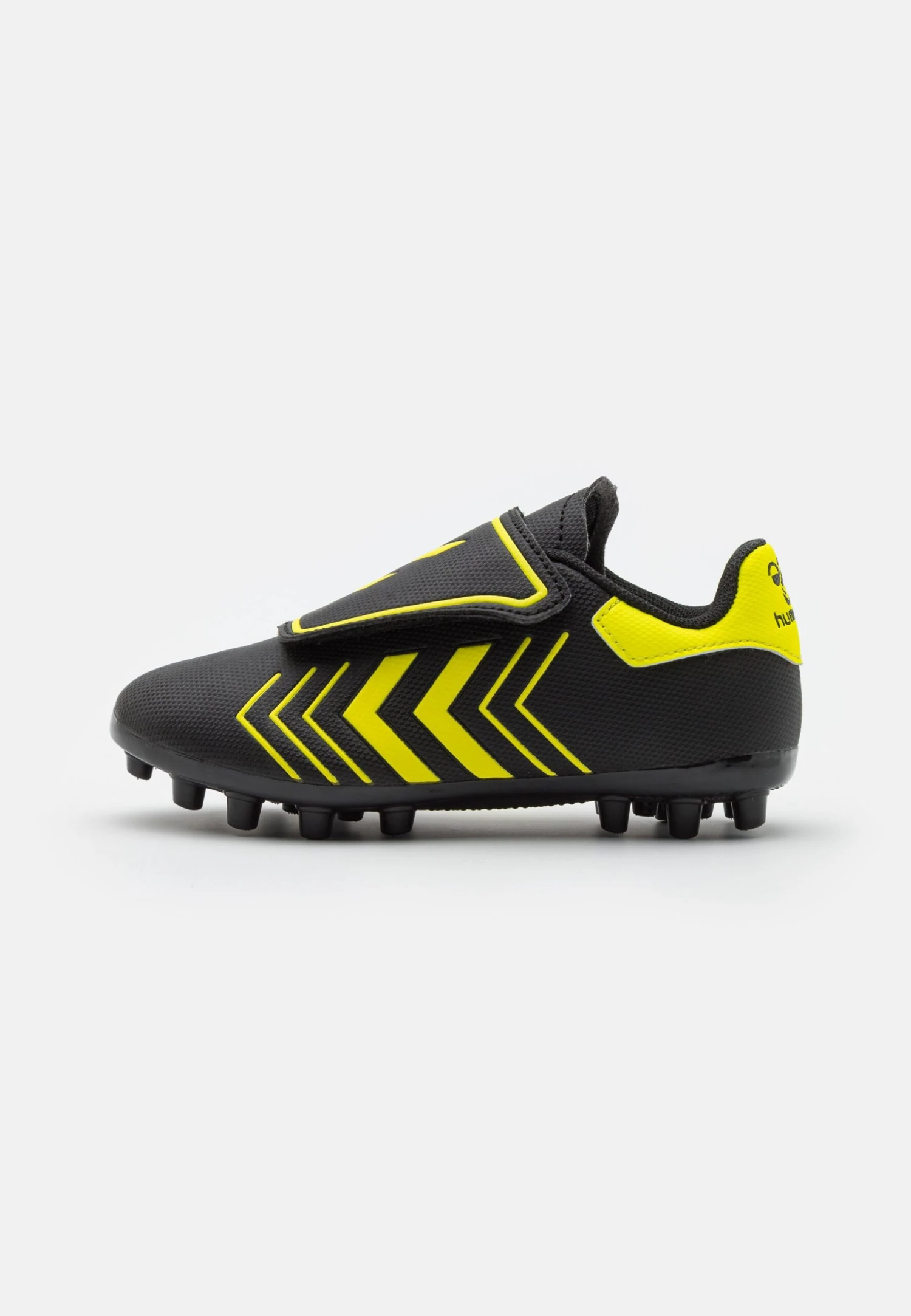 Hummel Hattrick Mg Jr - Voetbalschoenen Met Kunststof Noppen - Caviar/Safety Yellow 3 Hummel Hattrick Mg Jr - Voetbalschoenen Met Kunststof Noppen - Caviar/Safety Yellow