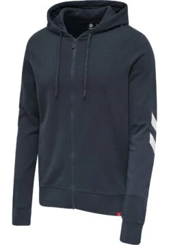Hummel Hmllegacy Zip Hoodie - Sweater Met Rits - Blue Nights -Hummel 46b018d7ab5448c2ac6de1a0ec327763