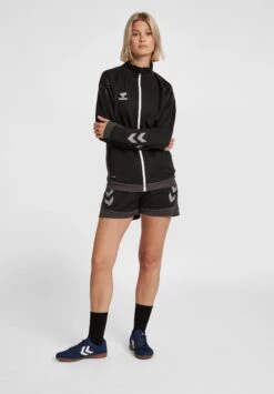 Hummel Hml Lead- Sweater Met Rits - Black -Hummel 48795e56d5f848d4b2a5b8d59acc115c