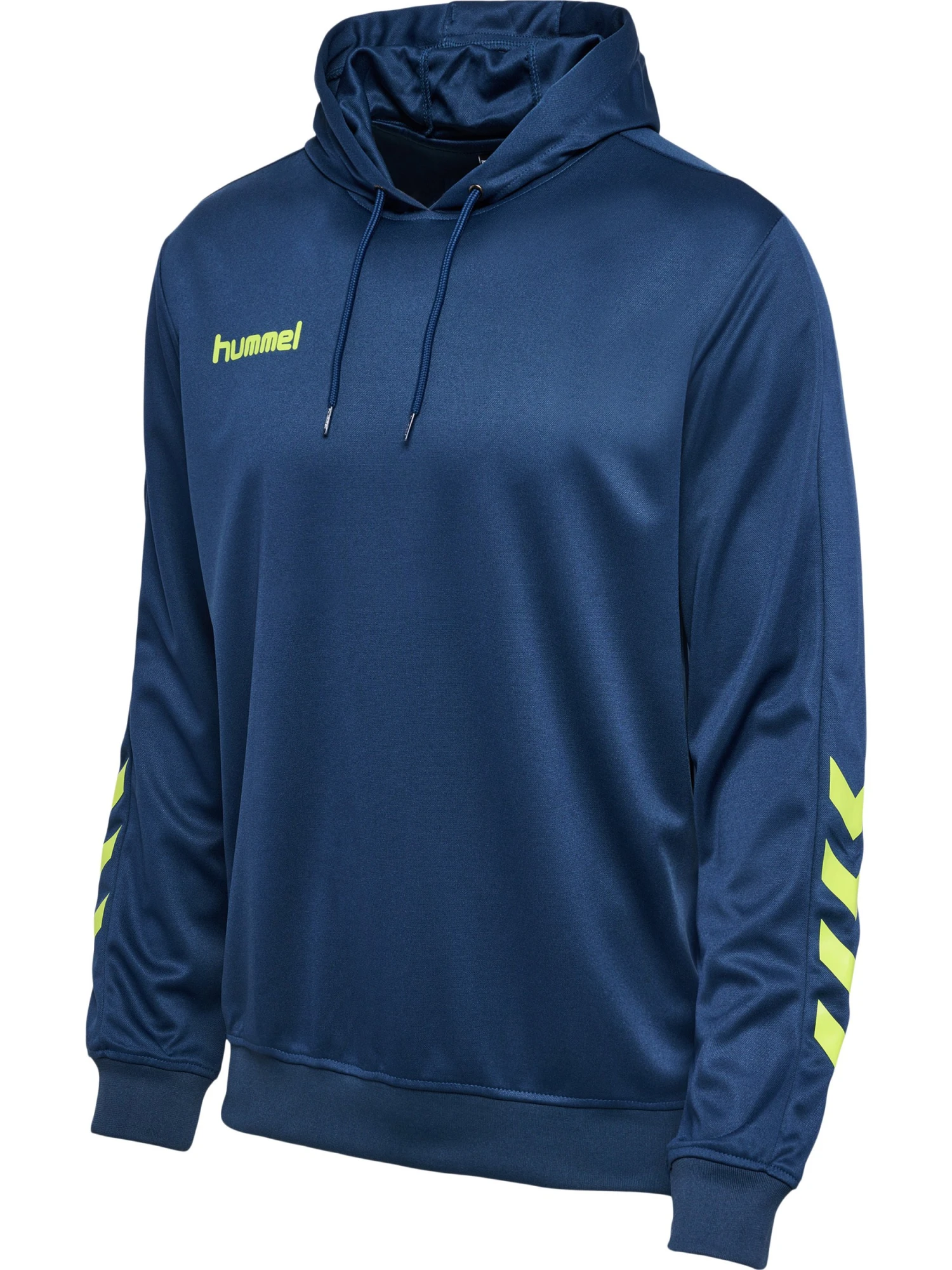 Hummel Hmlpromo Poly Hoodie - Hoodie - Dark Denim/Lime Punch 4 Hummel Hmlpromo Poly Hoodie - Hoodie - Dark Denim/Lime Punch - Afbeelding 2