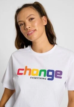 Hummel T-Shirt Print - White -Hummel 591e9f95335547a5a939fbc6cef7dfcd