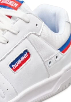 Hummel Stockholm Lx-E - Sneakers Laag - White Blue Red -Hummel 5a651e1ae49b43debef1e5d605b68f9d