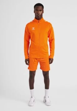 Hummel Hmlcore Xk Zip- Trainingsvest - Orange Tiger -Hummel 5f253dc581304ba4be46270076d67cf0