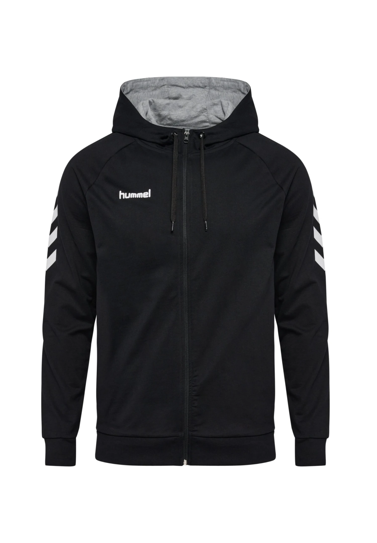 Hummel Zip Hoodie - Sweater Met Rits - Black 6 Hummel Zip Hoodie - Sweater Met Rits - Black - Afbeelding 4