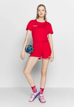 Hummel Hmlauthentic- T-Shirt Print - True Red -Hummel 60e183c0e6184ea78a606357ef217f44