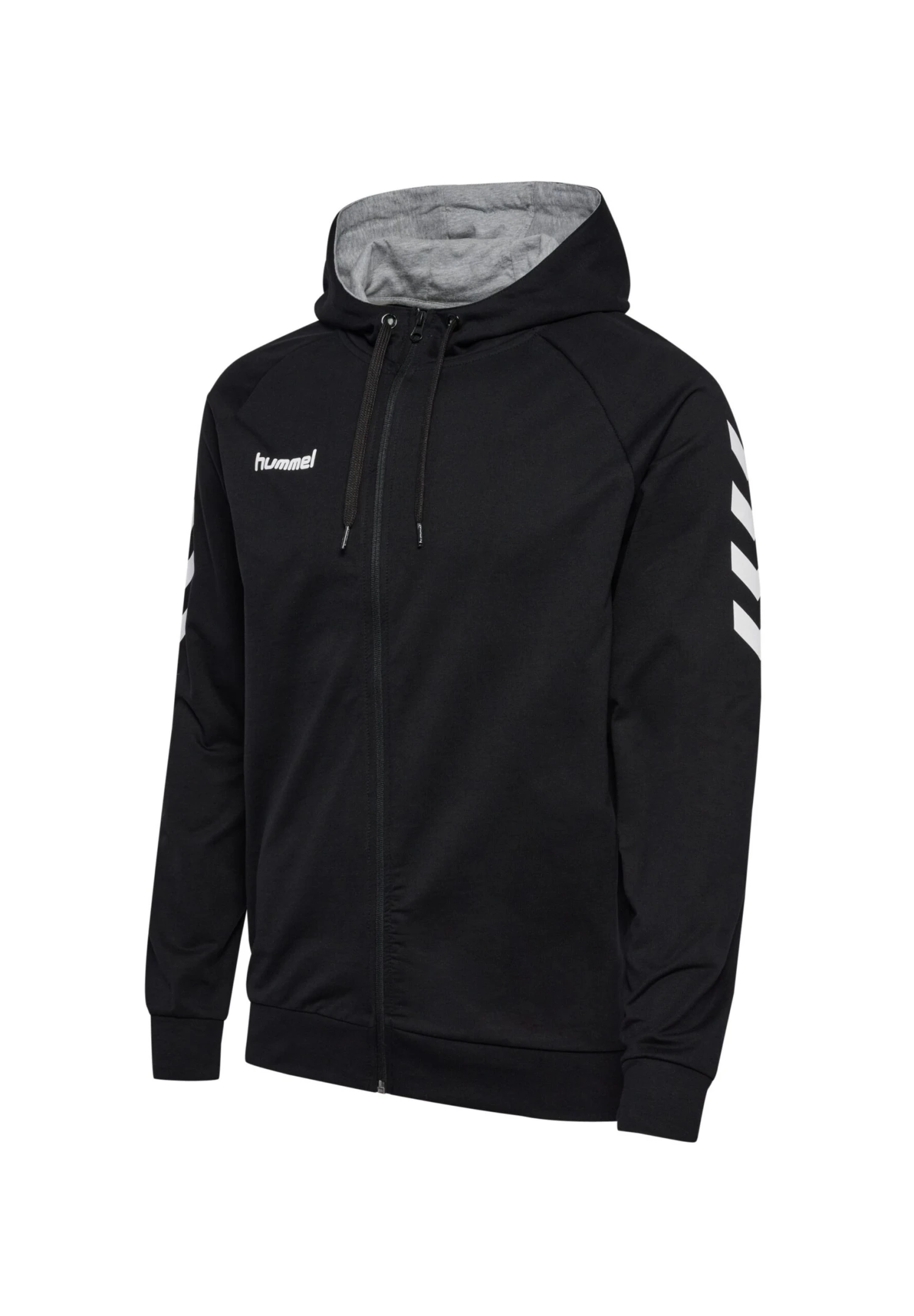 Hummel Zip Hoodie - Sweater Met Rits - Black 8 Hummel Zip Hoodie - Sweater Met Rits - Black - Afbeelding 6