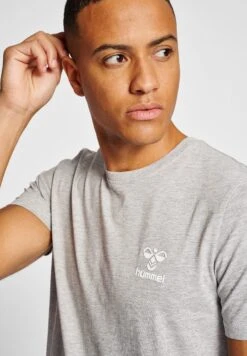 Hummel Hmlicons- T-Shirt Print - Grey Melange -Hummel 65f673dfafba4b999048fa3589e54162
