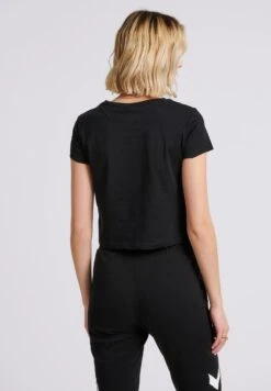 Hummel LifestyleTextilienLegacy Cropped - T-Shirt Print - Schwarz -Hummel 65f843e6686549da90fdfda73c7e3faf
