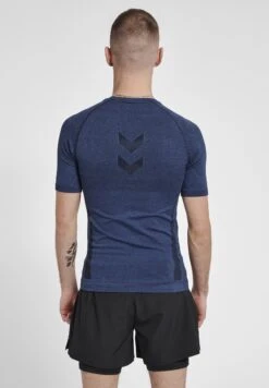 Hummel Mike - T-Shirt Print - Insignia Blue Black Melange -Hummel 66581a0fa19845769ca50a2d656a9e53