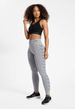 Hummel Hmlci Seamless Mw Scrunch- Panty - Grey Melange -Hummel 693b00268e494bd081c8b90a903fde54