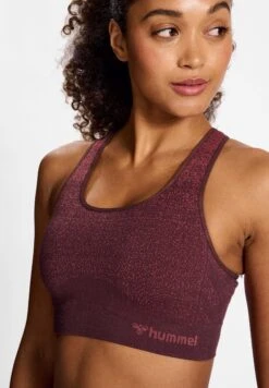 Hummel Hmlmt Fade Seamless- Sport-Bh Met Medium Support - Bitter Chocolate Mineral Red -Hummel 6c92fb98731a4848be68c4afc3ec595a