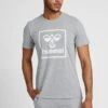 Hummel T-Shirt Print - Grey Melange -Hummel 6d64b38a35f34a59b465cab626240e67