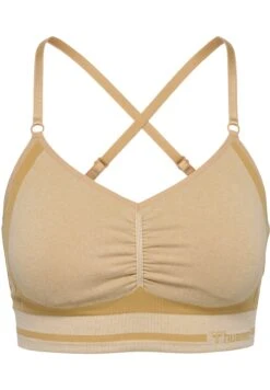 Hummel Lulu Seamless Scrunch- Sport-Bh Met Light Support - Curds & Whey Melange -Hummel 6dcc82ae0fa74688bf2e2a342818451f