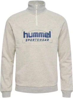 Hummel Fleece Trui - Tofu Melange -Hummel 6f0f554ad64c4f4297e976b0bc24fd89