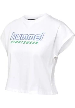 Hummel Lgc June Cropped- T-Shirt Print - White -Hummel 754b1a2b35b04d62bdec32f9c6f583d0