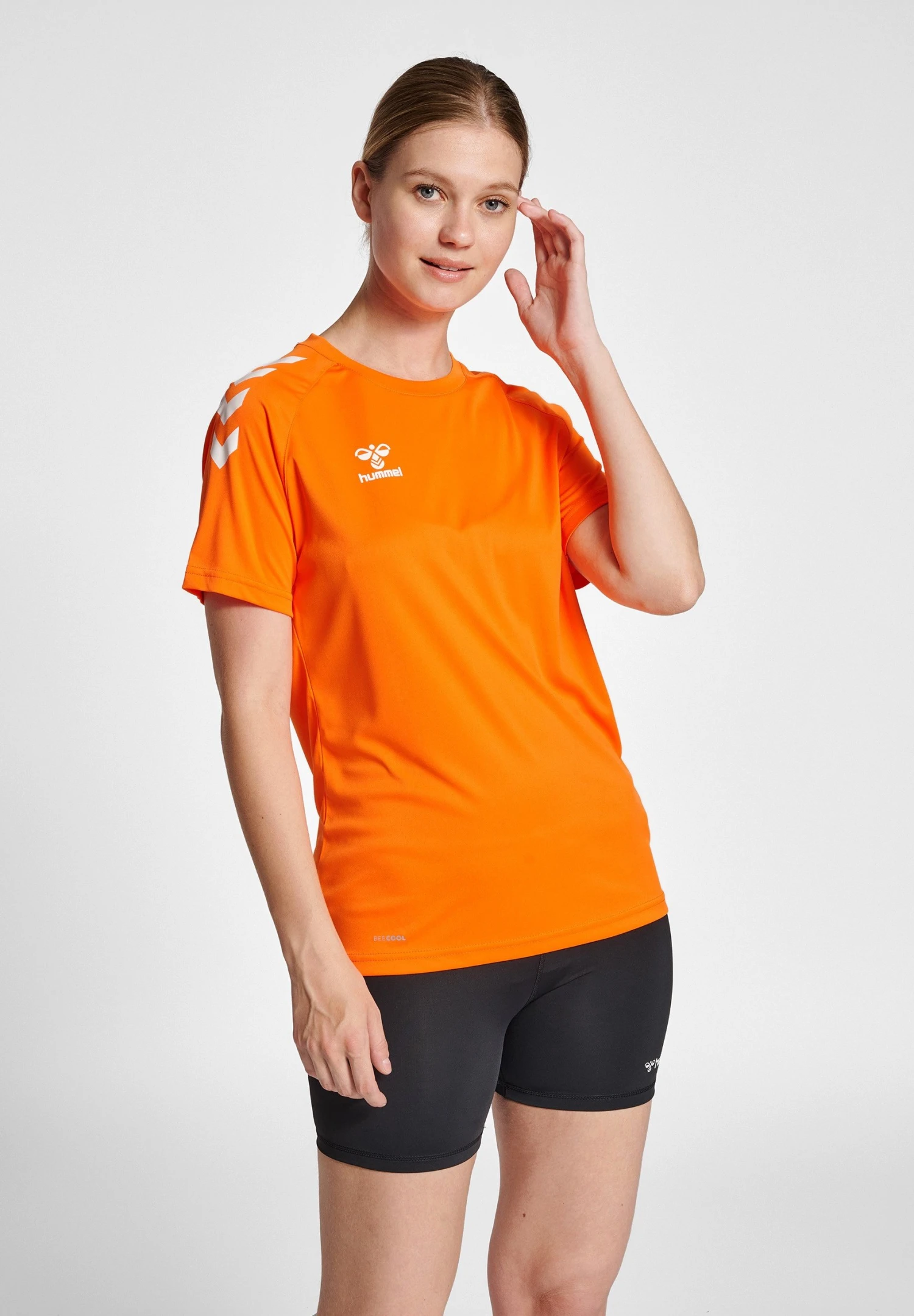 Hummel Sport T-Shirt - Orange Tiger 3 Hummel Sport T-Shirt - Orange Tiger