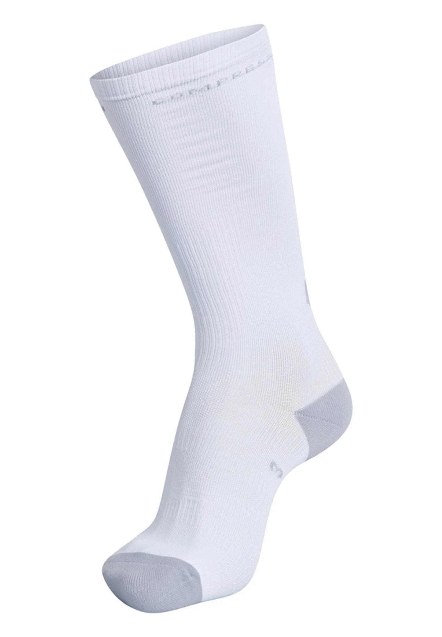 Hummel Elite Compression- Kniekousen - White Alloy 3 Hummel Elite Compression- Kniekousen - White Alloy