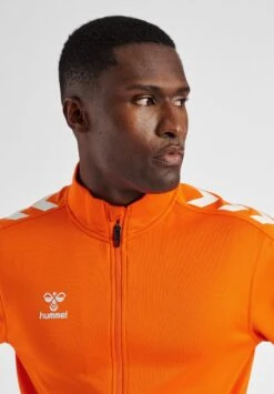 Hummel Hmlcore Xk Zip- Trainingsvest - Orange Tiger -Hummel 8288e1acab1841ffa887cdc3b40dcd88