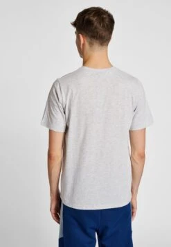 Hummel Rowan - T-Shirt Print - Grey Melange Blue Nights -Hummel 85b76eff98274887ac650c532f2a016d
