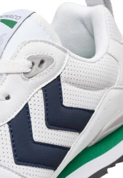 Hummel Sneakers Laag - White Navy Green -Hummel 878ca07a51af443ca97d8b68940be8ce