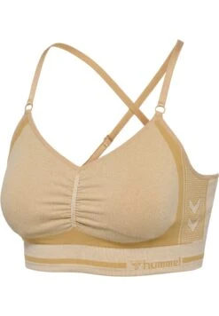 Hummel Lulu Seamless Scrunch- Sport-Bh Met Light Support - Curds & Whey Melange -Hummel 8d57a2a3bdf440e79e502bb99df387c6