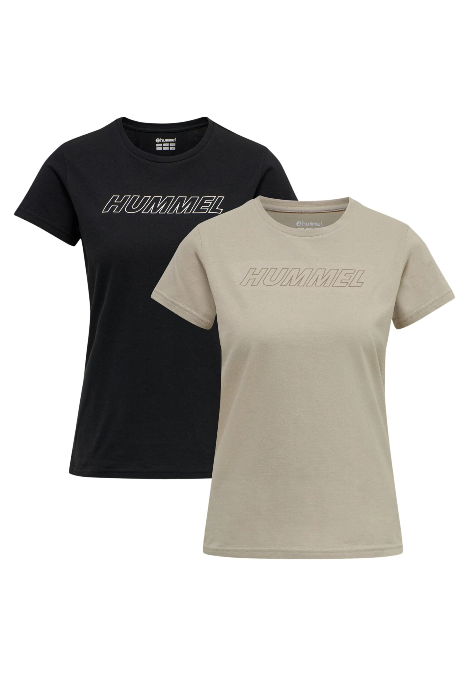 Hummel 2 Pack - T-Shirt Print - Black Chateau Grey 5 Hummel 2 Pack - T-Shirt Print - Black Chateau Grey - Afbeelding 3