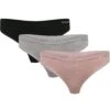 Hummel Juno 3 Pack Seamless- String - Ash Rose Black Paloma