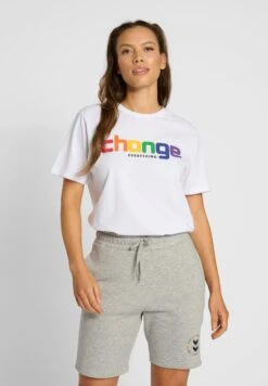 Hummel T-Shirt Print - White -Hummel 93f33c98e30c4793981100a295b8ce47