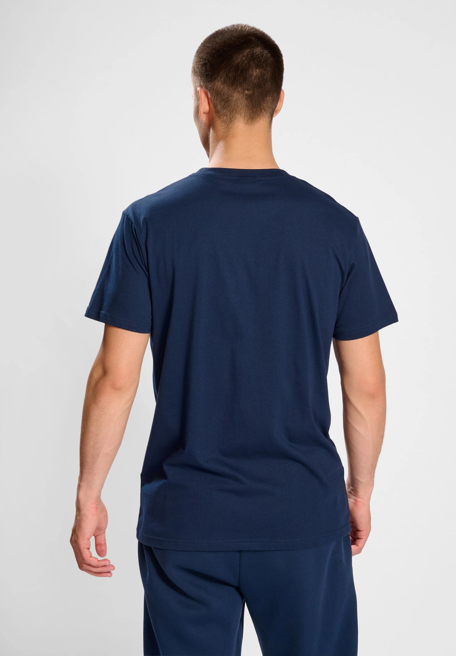 Hummel Active Chevrons Co- T-Shirt Basic - Dress Blues 5 Hummel Active Chevrons Co- T-Shirt Basic - Dress Blues - Afbeelding 3