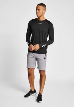 Hummel Mt Interval- Korte Broeken - Grey Melange -Hummel a3c7788842ac48209fe41f1a6751427c