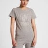 Hummel Hmlgg S/S - T-Shirt Print - Grey Melange