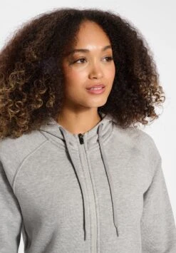 Hummel Heavy - Sweater Met Rits - Grey Melange -Hummel a77aa98d24134ac9b397aed1b8cf79ef