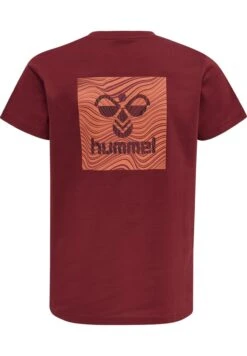 Hummel Hmloffgrid S/S- T-Shirt Print - Rhubarb Nasturtium -Hummel b429a3a473a349d5803971b4992920ae