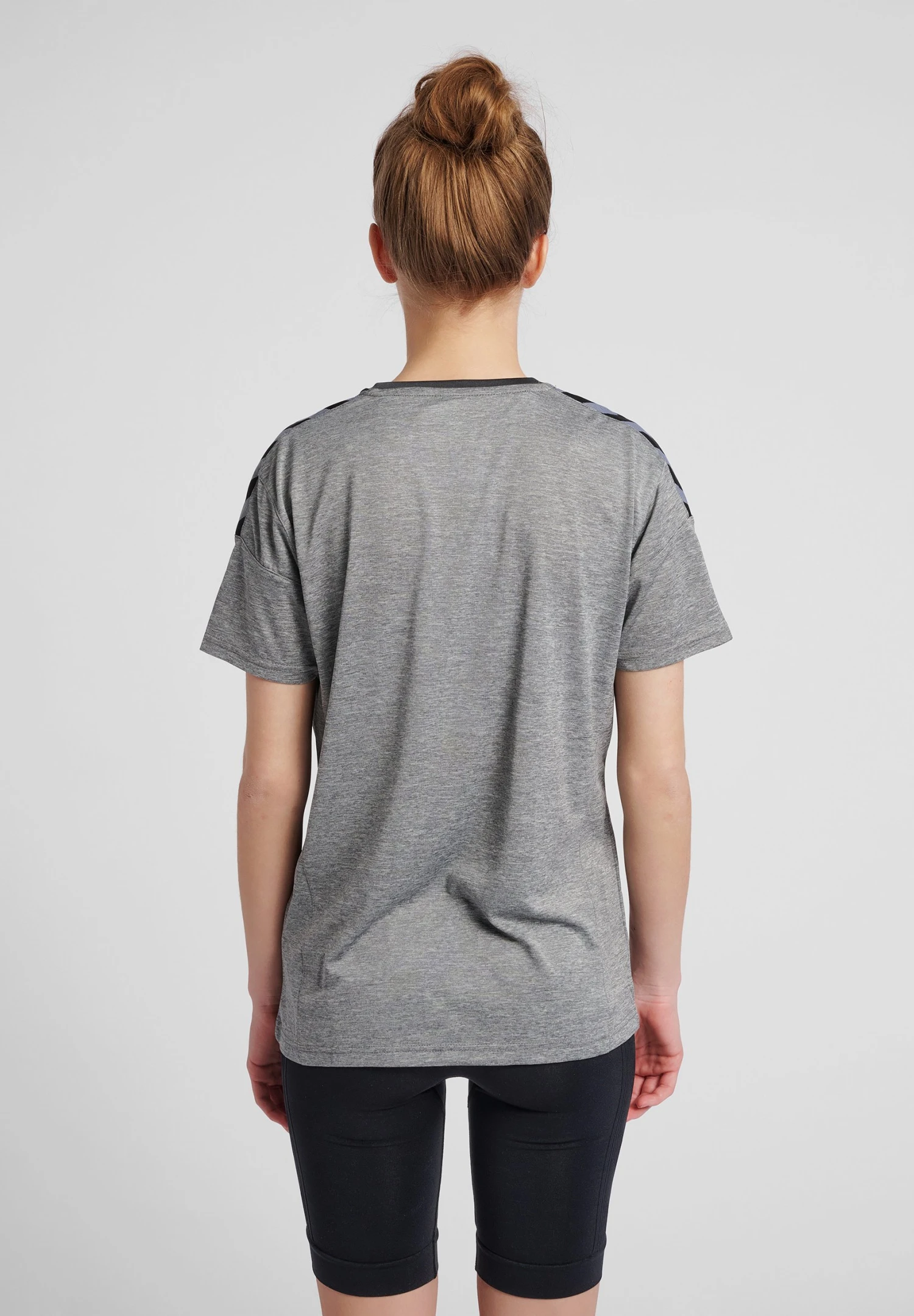 Hummel Hmlauthentic- T-Shirt Print - Grey Melange 5 Hummel Hmlauthentic- T-Shirt Print - Grey Melange - Afbeelding 3